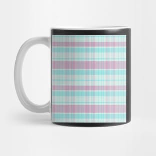 Pastel Aesthetic Calan 2 Hand Drawn Textured Plaid Pattern Mug